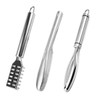 DBAILY Fish Scaler Stainless Steel 3 Pieces Professional Fish Scale
