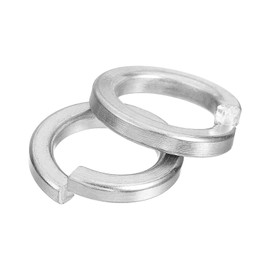 uxcell 10 Pcs Spring Lock Washer, M18 Split Lock Washer Assortment 304 Stainless Steel Lock Washers for Screws Bolts Nuts, Silver