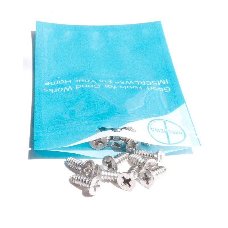 IMScrews 50pcs #14 x 3/4" (19mm) Stainless Flat Head Phillips