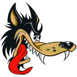 The Big Bad Wolf Small Decal 3" from The United States