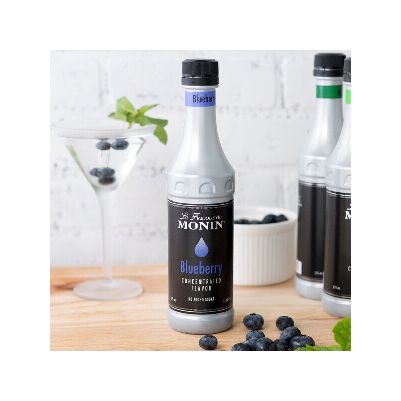 FixtureDisplays Monin Blueberry Concentrated Flavor 375 mL 544FLAVJ008F