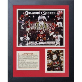 Legends Never Die Oklahoma Sooners Greats Framed Photo Collage, 11 by 14-Inch