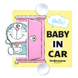 Meibo DE008 Doraemon BABY IN CAR Swing Safety Sign, Suction Cup Type