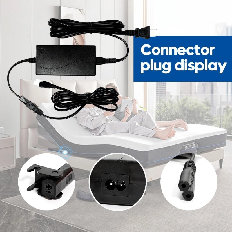 Fruhdi Adjustable Bed Base Input Power Supply 3-Piece Power Adapter