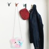 Household Storage Bathroom Hook Towel Hooks 8-Pack Plastic Ox Horn
