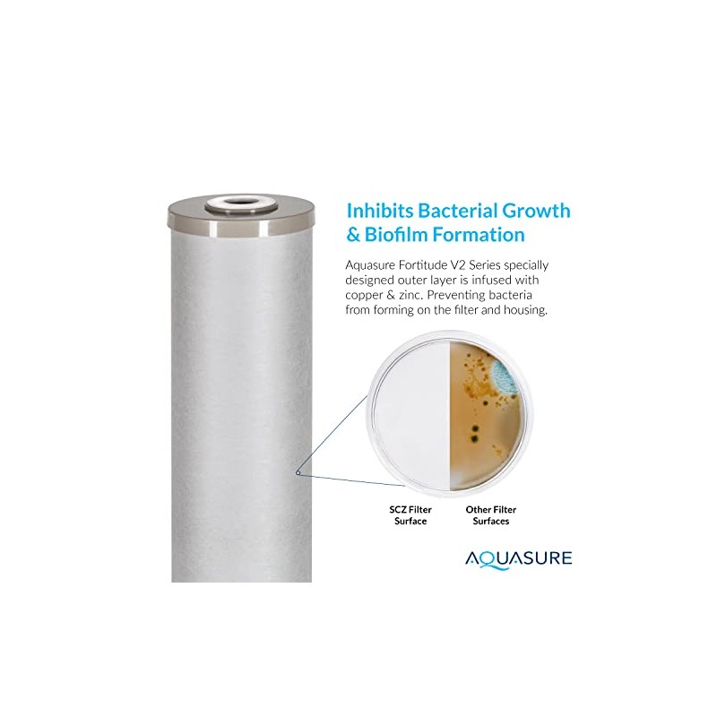 Aquasure Fortitude V2 Series | Sediment/Carbon/Zinc Bacteria Inhibiting Triple Purpose