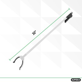 Grabber Reacher Tool, Extra Long Grabber Trash Picker, Hand Gripper, Claw Grabber, Arm Extension, Reaching Assist Tool for Elderly, Disabled, or After Surgery Recovery 32" by Superio