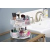 Nifty 2-Tier Cosmetic Organizing Carousel - White Powder Coat Finish,
