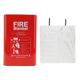 Emergency Fire Blanket, Fibreglass Fire Blanket, Fire Suppression Blanket, Fire Retardant Blankets for Emergency Survival, Flame Retardant and Heat Insulation