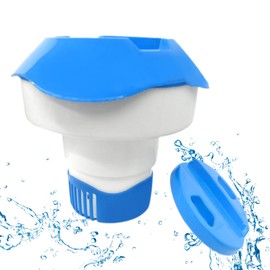 CUVZORA 8 Inch Pool Dosierschwimmer, Schwimmend Chlor Spender, Pool Chlor Dosierschwimmer, Geeignet für Schwimmbäder, Wasserparks, Wellnesszentren, Thermalbäder und Springbrunnen