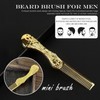 Mini Hair Beard Mustache Comb Brush Combs Metal Travel Folding