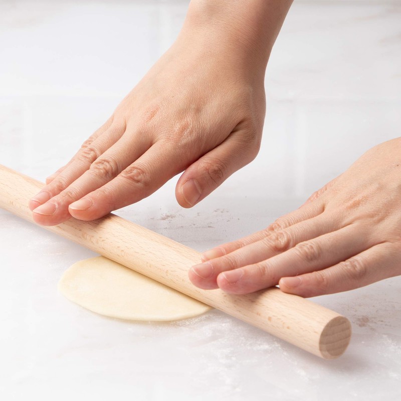 Endo Products Industrial Dumplings Rolling Pin (2) Wood, Made in