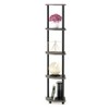Furinno Furinno Turn-N-Tube 5 Tier Corner Display Rack Multipurpose Shelving