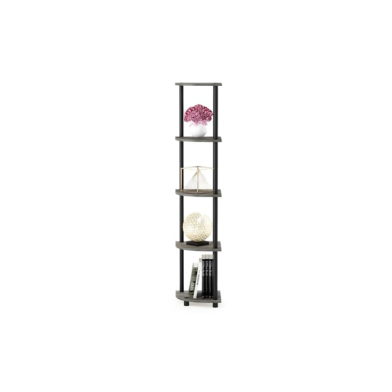 Furinno Furinno Turn-N-Tube 5 Tier Corner Display Rack Multipurpose Shelving