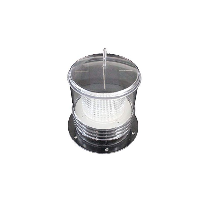 Solar Dock Warning Light - Waterproof Solar Dock Lighting -
