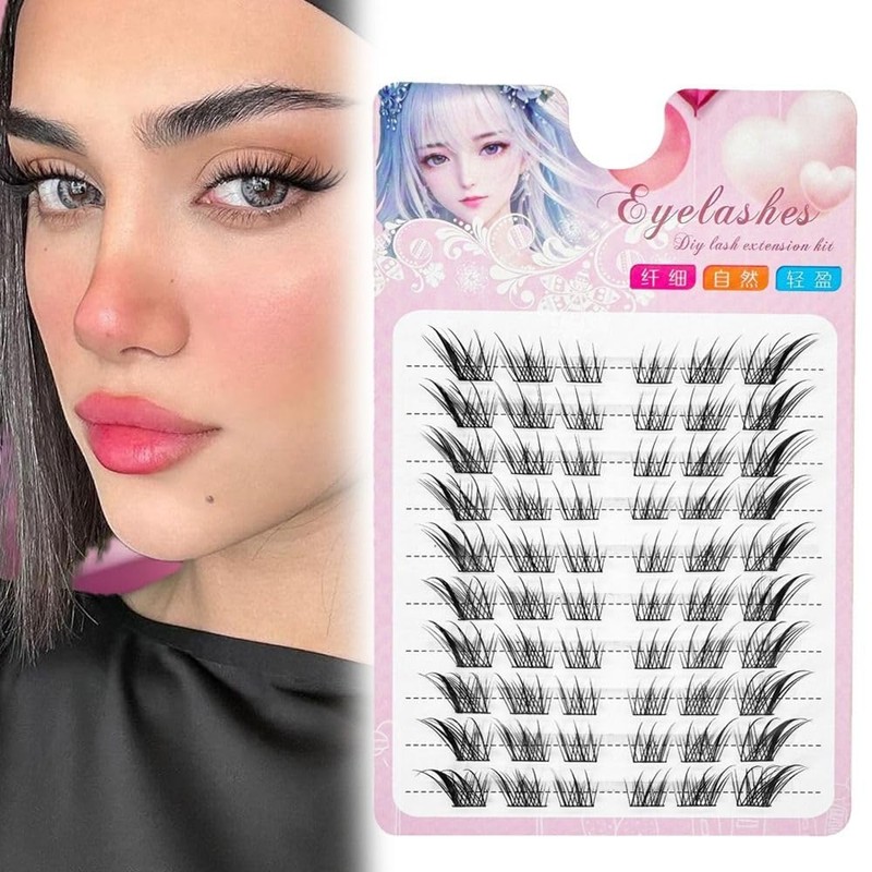 3D Cat Eye Natural Lash Cartoon Fox Cluster DIY Lash