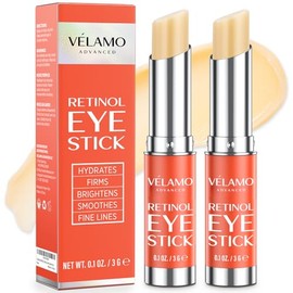 VELAMO ADVANCED Barra De Retinol Para Ojos Crema Para El Contorno De Ojos Con Retinol Para Ojeras Y Bolsas Con 1 De Bakuchiol - Bálsamo En Barra...   