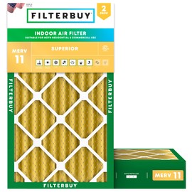 Filterbuy 18x36x4 Air Filter MERV 11 Allergen Defense (2-Pack), Pleated HVAC AC Furnace Air Filters Replacement (Actual Size: 17.50 x 35.50 x 3.63 Inches)