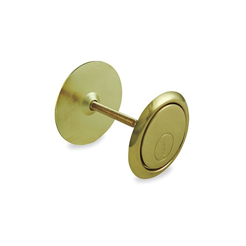 Battalion 1XMU6 Cylinder Hole Cover Plate, Brass, 1-7/8 in