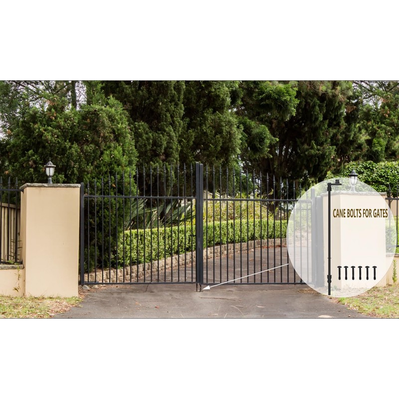 Sdstone 18 Inch Heavy Duty Cane Bolt Gate Drop Rod,Gate
