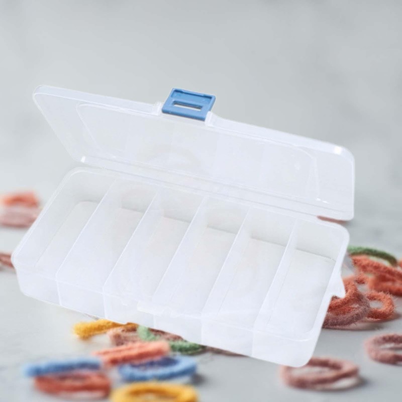 Generic Small Clear Storage Box Hair Tie Organizer Box for