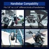 Motorcycle Cup Holder 360° Swivel Ball Mount Drink Water Bottle