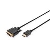Digitus AK-330300-030-S 3.0m Type A Male - DVI-D(18+1) Male HDMI