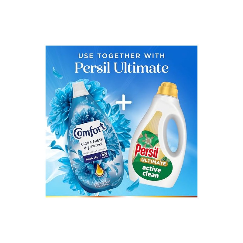Comfort Ultra Fresh Fabric Conditioner Fresh Sky, 58 Washes (870