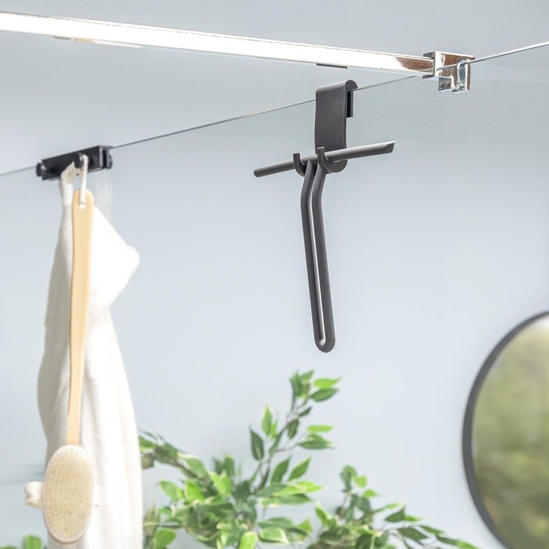 bremermann Shower Squeegee Set, Shower Squeegee with Wall Mount, Window