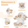 My OLi Plush Beige Sheep Teddy Bear with Reversible Bear