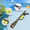RSSLygaeonix Tennis Ball Launcher for Dogs, Launches 30+ ft, Green