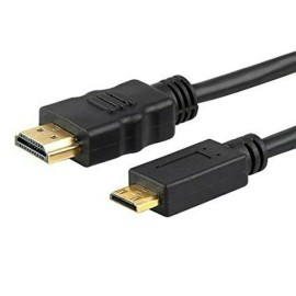 UPERFECT High Speed Mini HDMI to HDMI Cable HDMI Cord For Monitor Laptop PC Cameras 5FT
