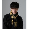Nano Universe 668-4241202 Men's Soft Cashmere Blend Check Scarf, 060