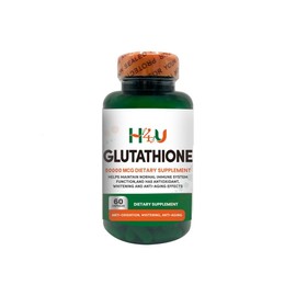 H4U Glutathione 50000 mcg Capsules, Antioxidant, Whitening, Anti-Aging, 60 Count