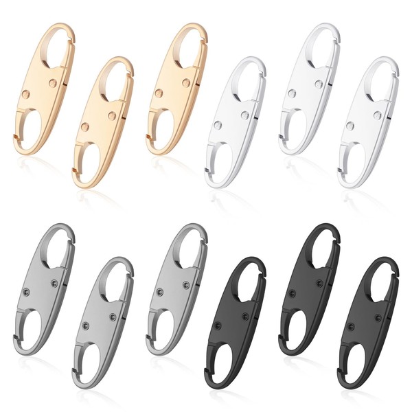 Glvomazty Pack of 12 Zip Replacement Zip Set Zip Pendant