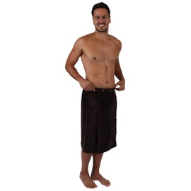 Betz men’s sauna kilt towel spa in size 65x140 cm color dark brown