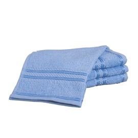 Bentley Priory Linens Supreme Face Flannels for Bathroom 500GSM Super Soft Combed Cotton Pack of 4 Absorbent and Quick Dry Face Cloth Flannel Towels Set 30 x 30cm (ROYAL BLUE COBALT)
