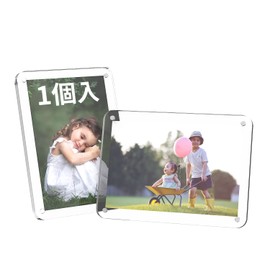 BBEST PFS-P-1 Acrylic Photo Stand for Postcards A6, 1 Piece, 6.8 x 4.9 inches (173 x 124 mm) Postcard, Transparent, Portrait and Horizontal, Photo Frame, Magnet, Calendar, Pressed Flowers, Children's