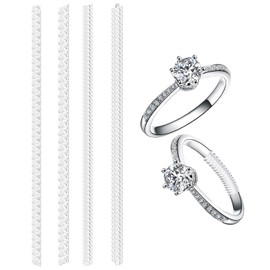 Ring Size Adjuster, Ring Size Adjuster, Ring Size Adjuster, Ring Size Adjuster, Ring Size Adjuster, Ring Size Adjuster, for Loose Rings, 4 Sizes, Pack of 4, TPU