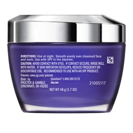 Olay Retinol 24 Max Moisturizer, Retinol Hydrating Night Face Cream, Non Greasy, Fragrance-Free 1.7 oz