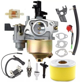 LEIMO KPARTS GX160 GX200 Carburetor with 17210-ZE1-517 Air Filter Tune Up Kit for Honda GX...