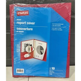 Staples 2-Pocket Folder with Fasteners Red 13390 - NEW!!! SEALED!!! (D3)