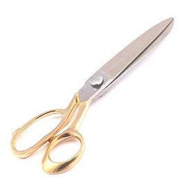 PRECISE CANADA 12" Sewing Scissors Heavy Duty Tailor Scissors Shears for Fabric Leather Raw Materials Dressing making Professional Dressmakers Students Office Crafting (Gold Handle)