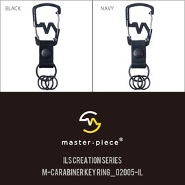 Masterpiece 02005-IL M-CARABINER KEY RING Special Order Key Ring, Key Chain, Lining, Red, Red Made in Japan, Unisex, Black, Black, Navy, Navy, Cowhide MSPC Creation, Key Car, Home, Navy, navy navy