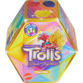 Trolls Band Together Pom Poms Keyclip Toy Figure Blind Box - Series 1