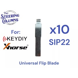 Unbranded XHORSE KEYDIY UNIVERSAL FLIP KEY REMOTE KEY BLADE FOR DODGE FIAT SIP22 (10 PACK)
