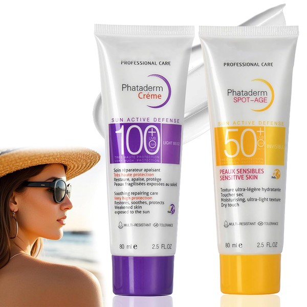 Sunscreen SPF 100 and SPF 50+, Sun Cream SPF 100,