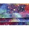 Super Soft Cuddle Fleece Fabric Material Galaxy 1MTR