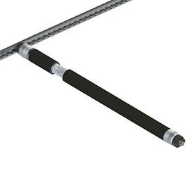 kuriershop Airline Beam Barrier for Airline Rails 1100 - 1550 mm, Load Secure, Protective Cover, Black