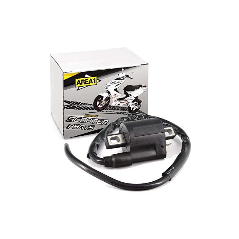 Area1 Scooter Replacement 1-Pin Ignition Coil Compatible with Yamaha Aerox